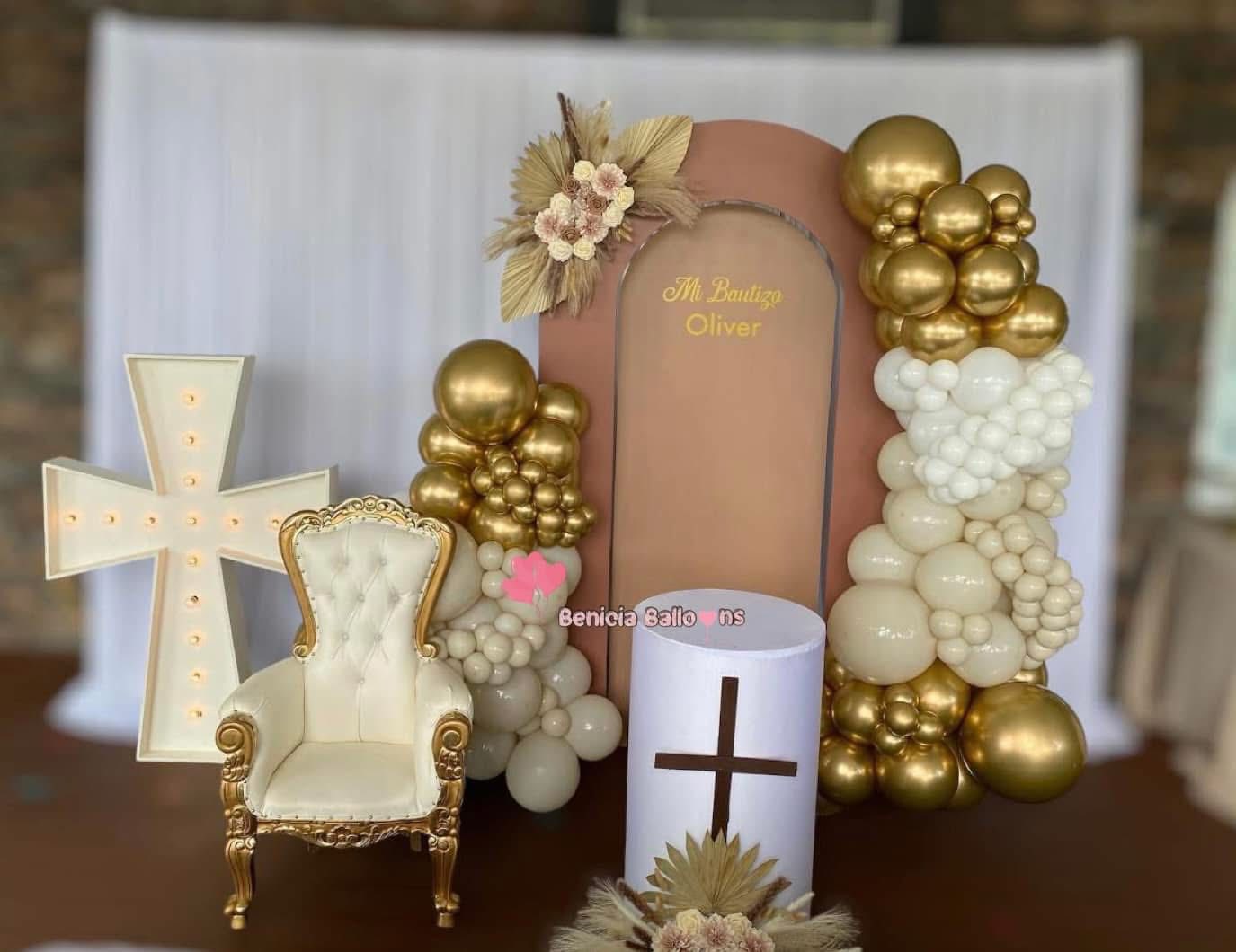 Decoracion religiosa en tonos suaves